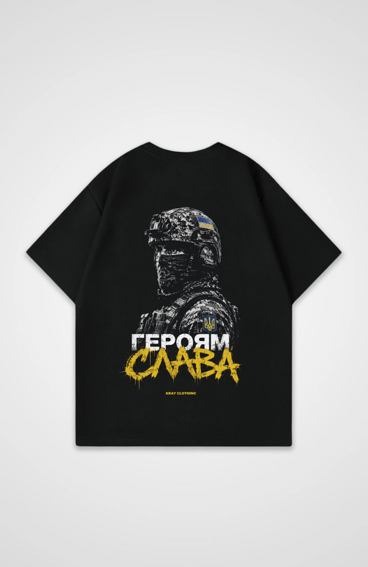 Ruhm den Kriegern Oversized Shirt - Black Back (Designed)