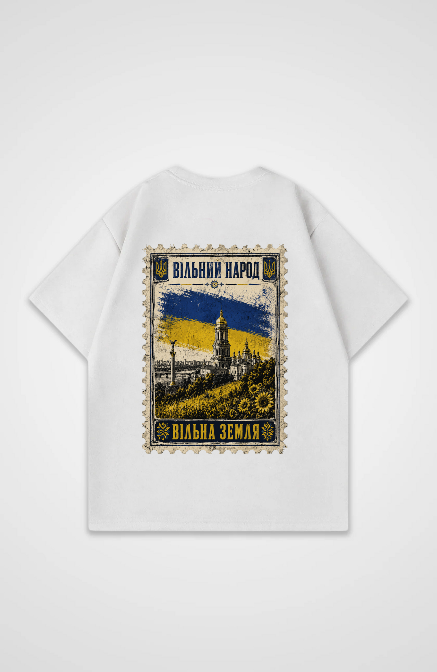 Freies Land Oversized Shirt - White Back (Designed)