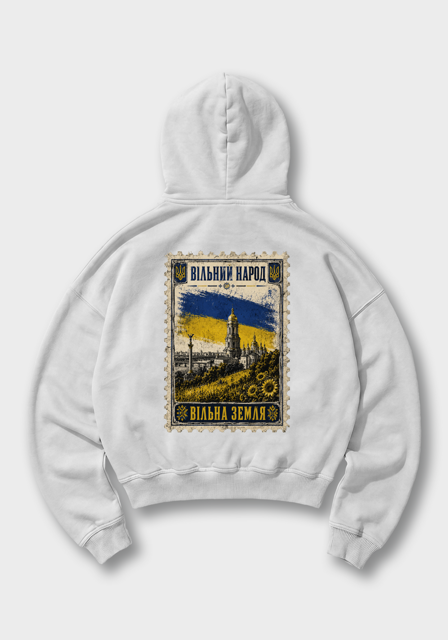 Freies Land Oversized Hoodie - White Back (Designed)